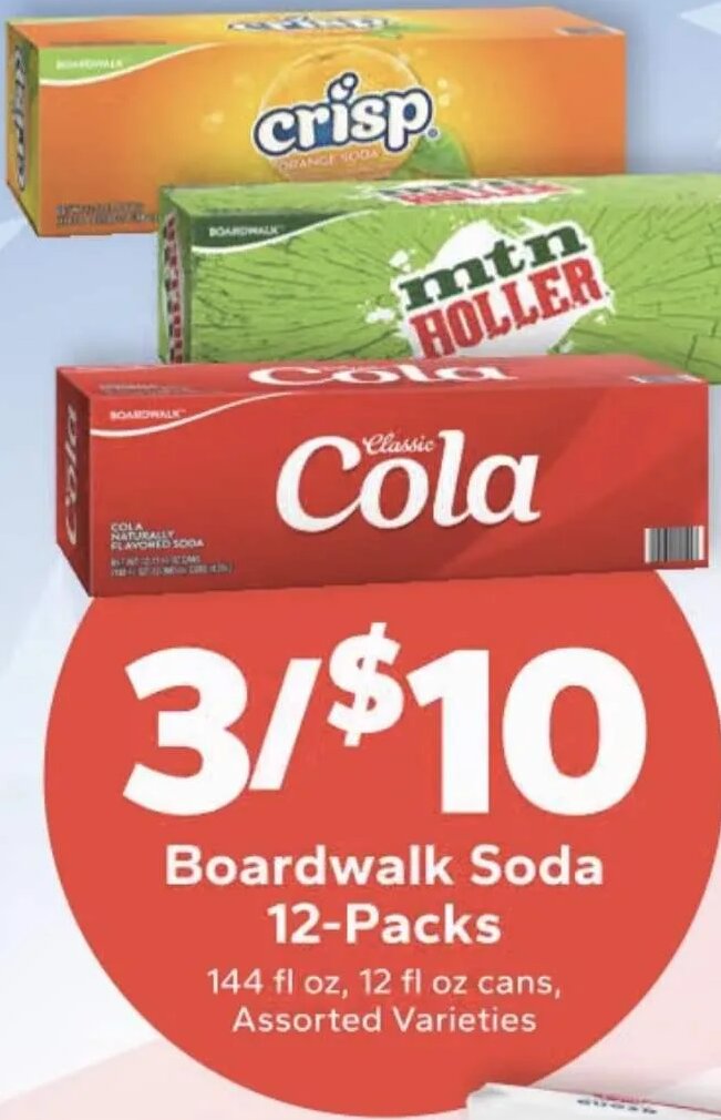 Boardwalk Soda 12-Packs at Save A Lot