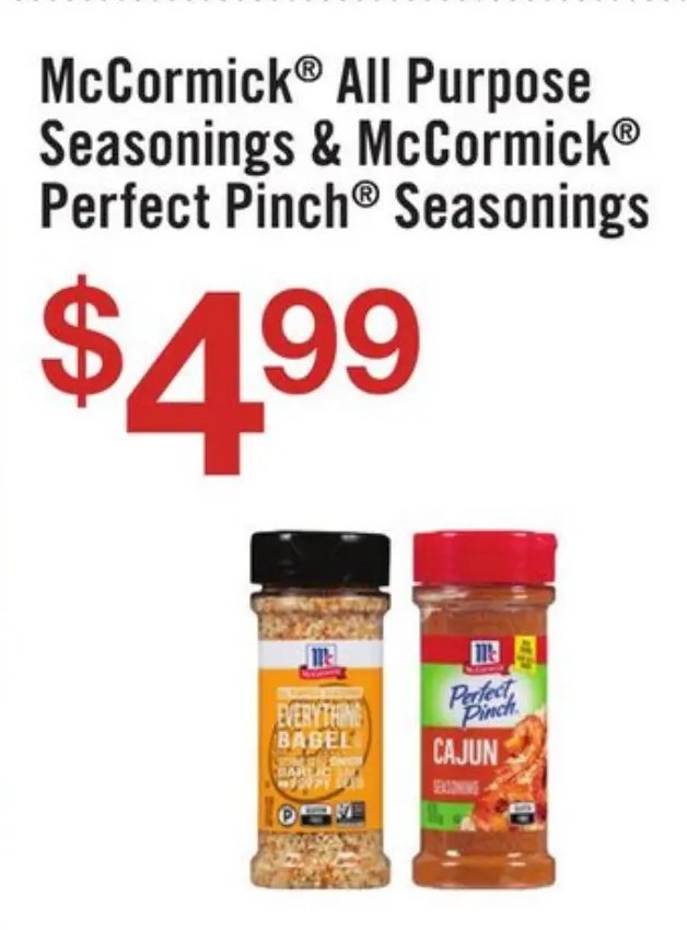 McCormick® All Purpose Seasonings & McCormick® Perfect Pinch® Seasonings
