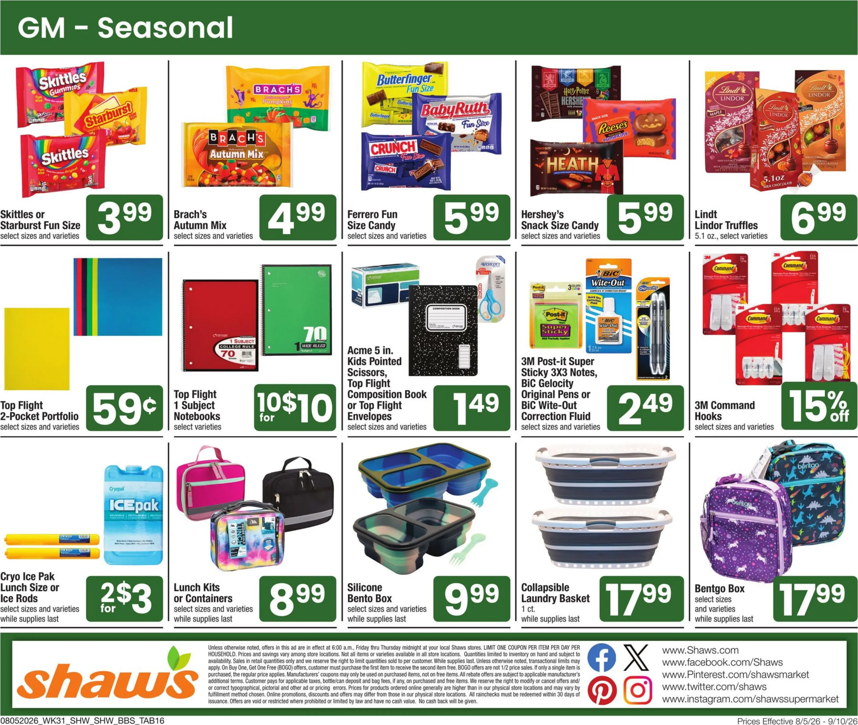 Shaw's Weekly Ad Page 14