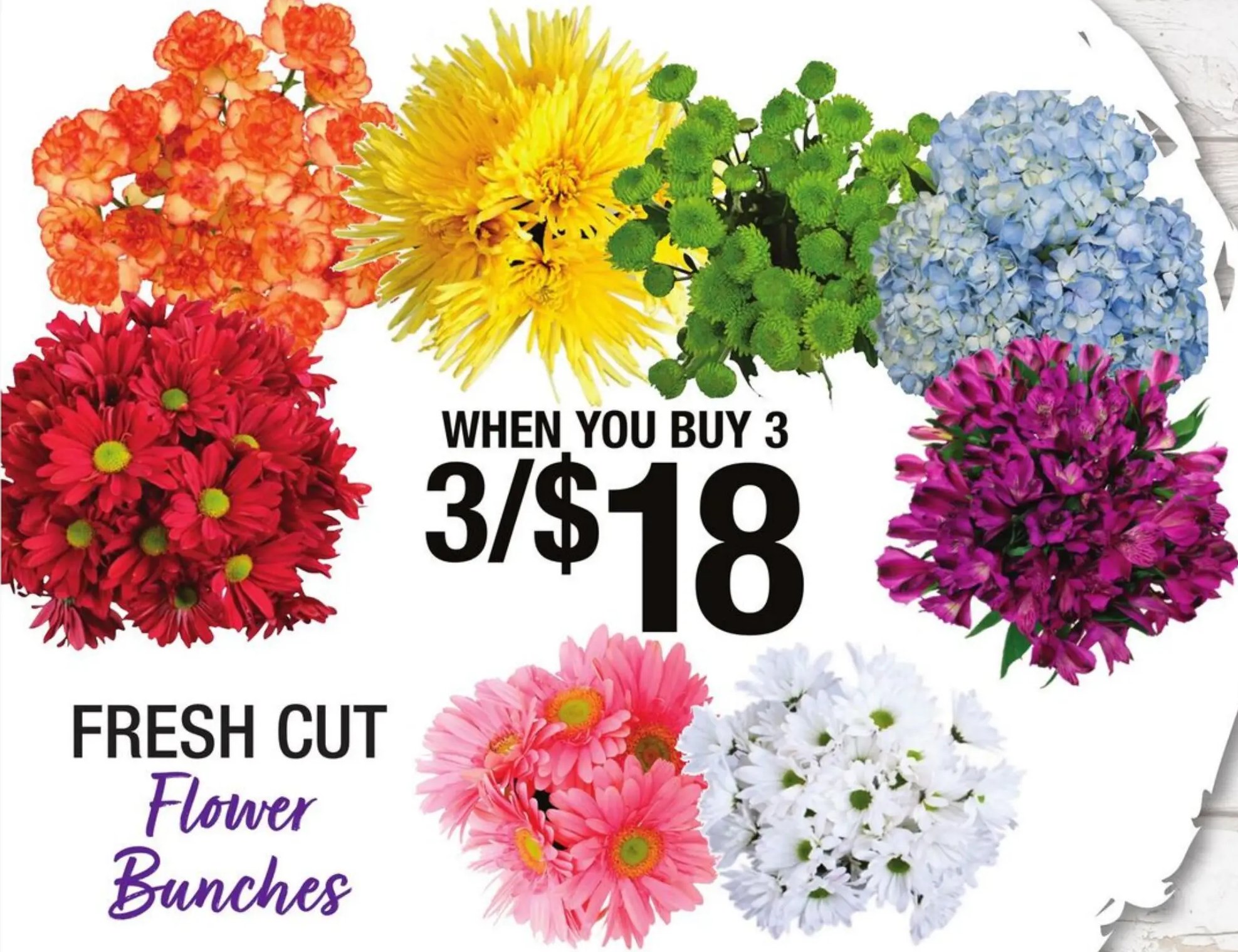 Fresh Cut Flower Bunches