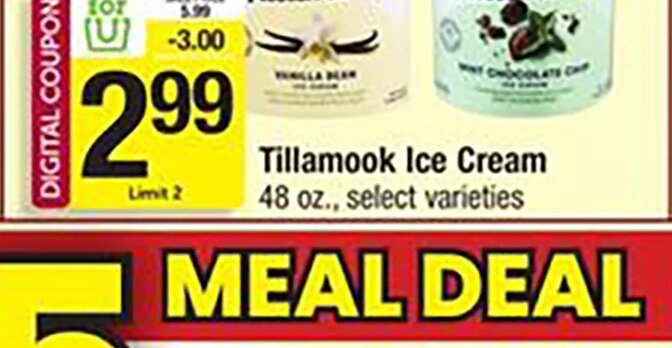 Tillamook Ice Cream at Shaw's