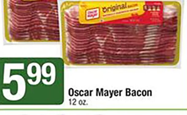 Oscar Mayer Bacon at Shaw's