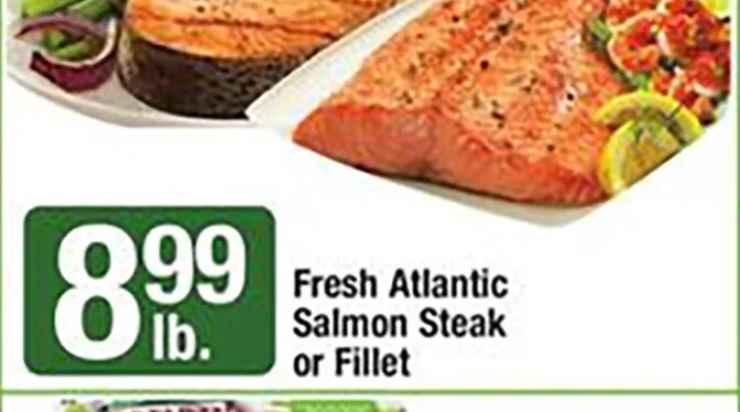 Fresh Atlantic Salmon Steak or Fillet