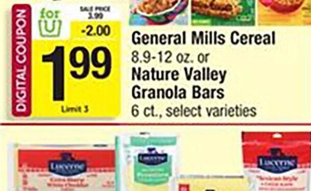 General Mills Cereal / Nature Valley Granola Bars
