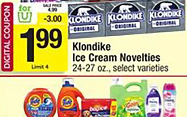 Klondike Ice Cream Novelties at Shaw's