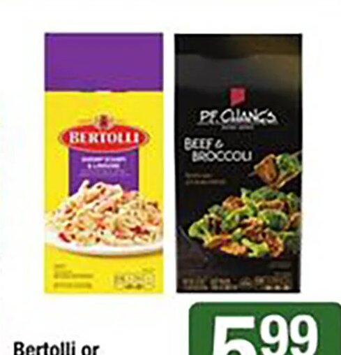 Bertolli or PF Chang's Meal