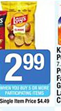 Kettle Brand Potato Chips, Pepperidge Farm Family Size Goldfish, Lance Sandwich Crackers at Shaw's
