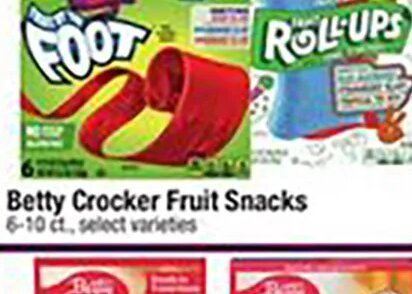 Betty Crocker Fruit Snacks