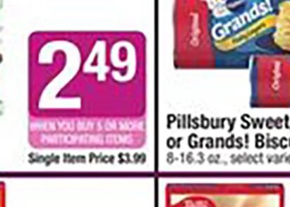 Pillsbury Sweet, Crescent Rolls or Grands! Biscuits