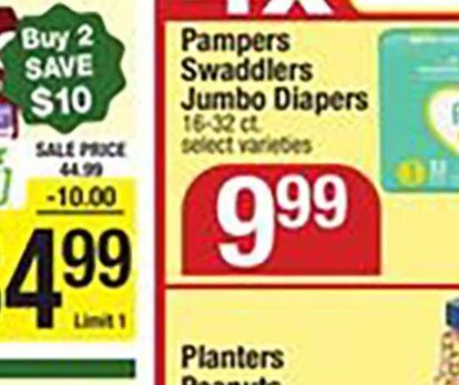 Pampers Swaddlers Jumbo Diapers at Shaw's