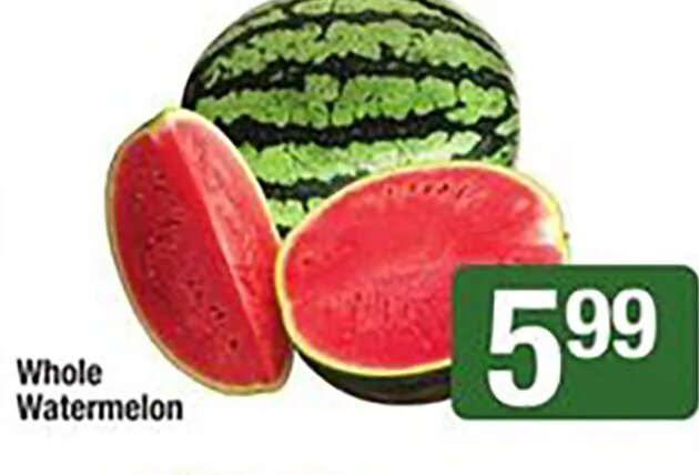 Whole Watermelon at Shaw's