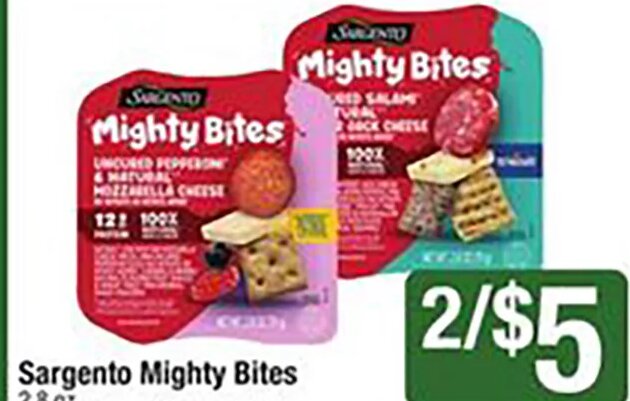 Sargento Mighty Bites at Shaw's