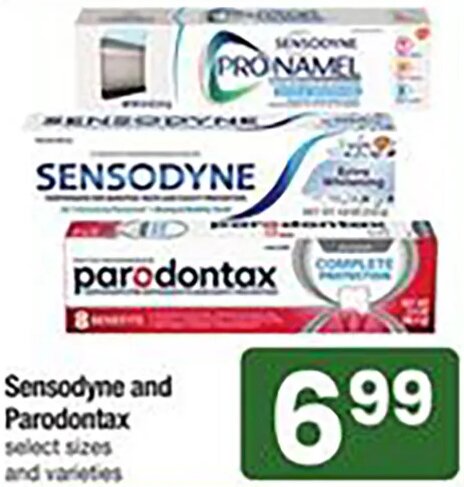 Sensodyne and Parodontax
