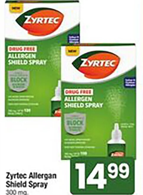 Zyrtec Allergan Shield Spray