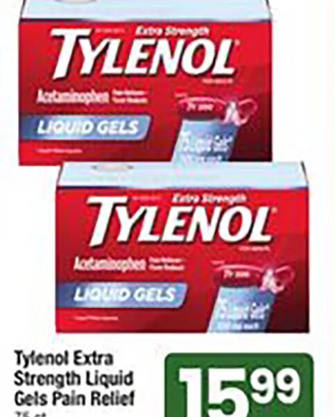 Tylenol Extra Strength Liquid Gels Pain Relief