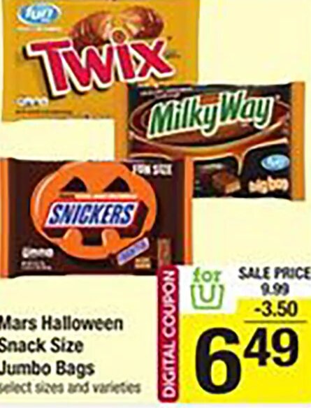 Mars Halloween Snack Size