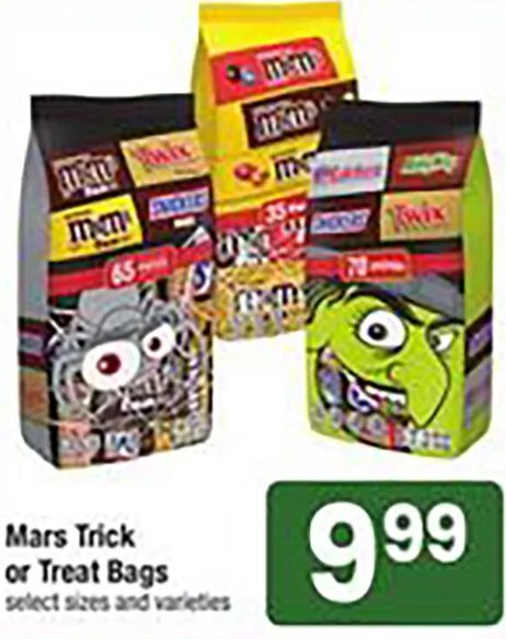 Mars Trick or Treat Bags