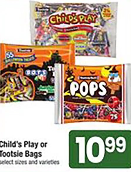 Child's Play or Tootsie Bags
