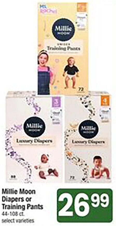 Millie Moon Diapers or Training Pants