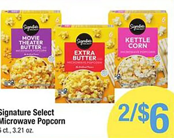 Signature Select Microwave Popcorn at Shaw's