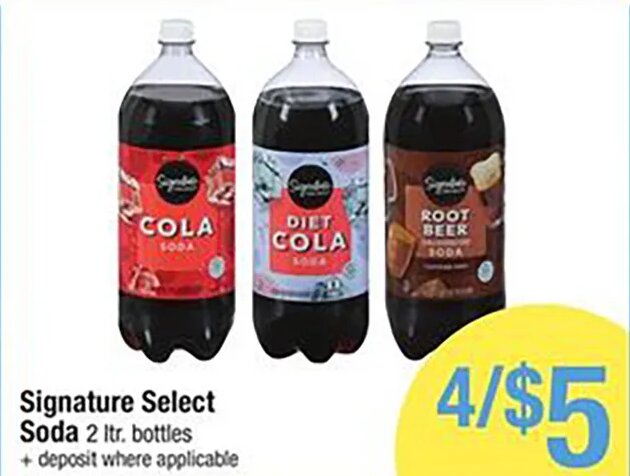 Signature Select Soda at Shaw's