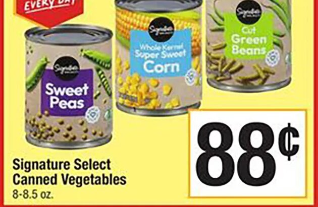 Signature Select Canned Vegetables