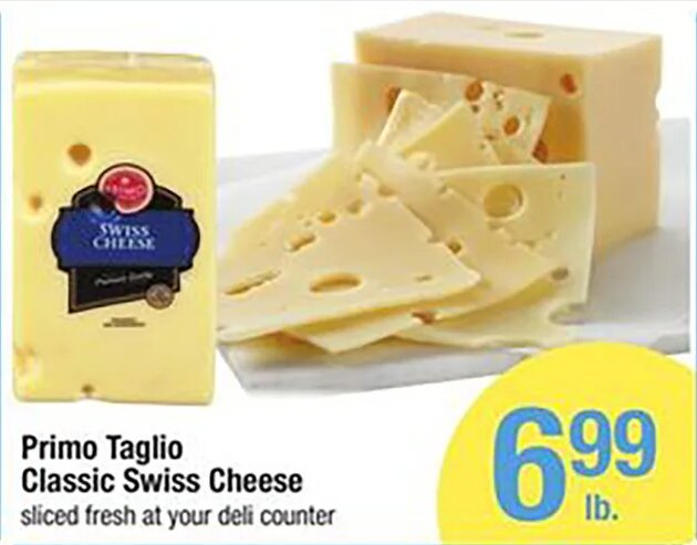 Primo Taglio Classic Swiss Cheese at Shaw's