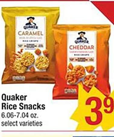 Quaker Rice Snacks at Shaw's