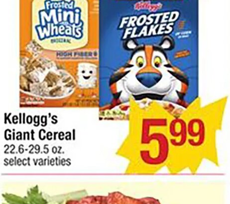 Kellogg's Giant Cereal at Shaw's