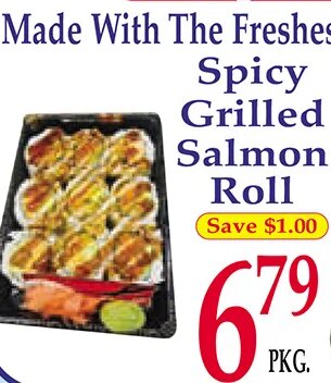 Niji Sushi Spicy Grilled Salmon Roll