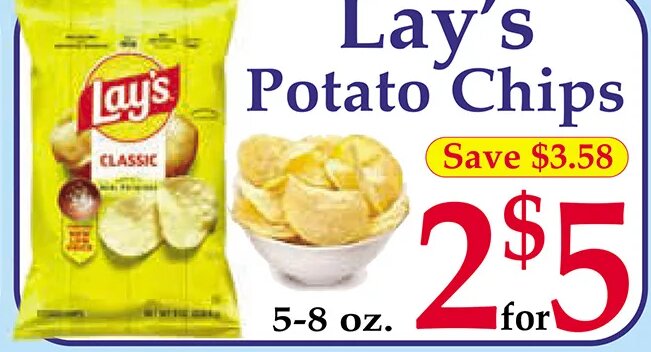 Lay's Potato Chips at Market Basket