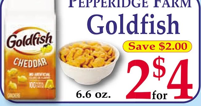Pepperidge Farm Goldfish at Market Basket