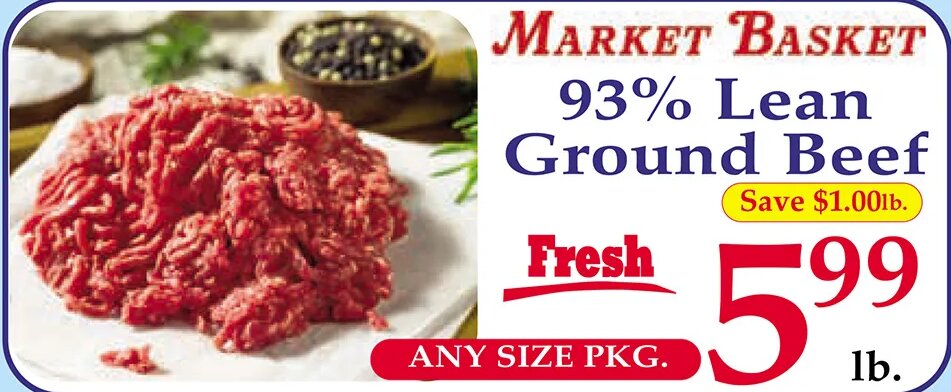 Market Basket 93% Lean Ground Beef