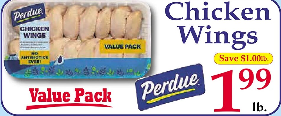 Perdue Chicken Wings at Market Basket