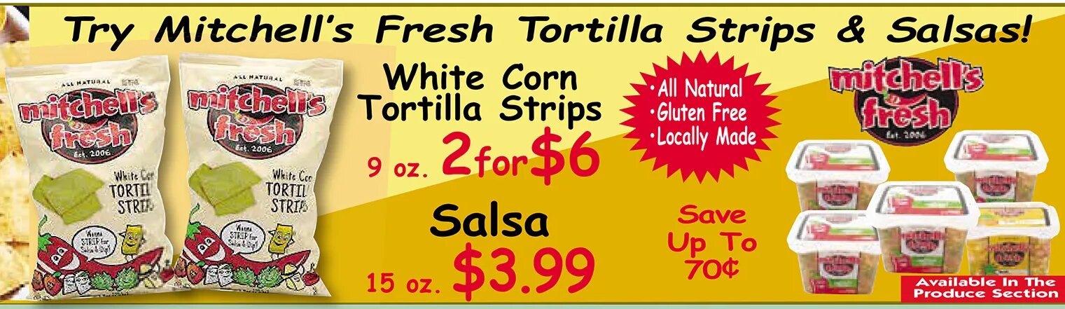 Mitchell's Fresh Tortilla Strips & Salsas