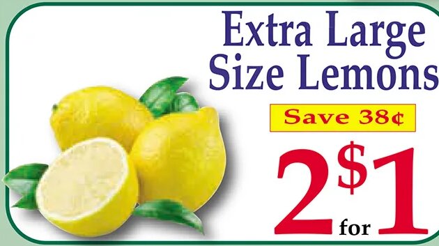Extra Large Size Lemons