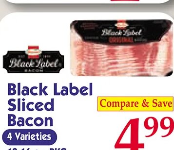 Black Label Sliced Bacon