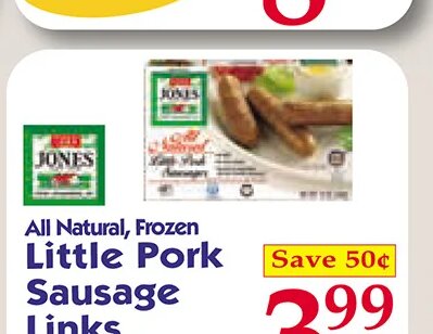 Jones Little Pork Sausage Links at Market Basket