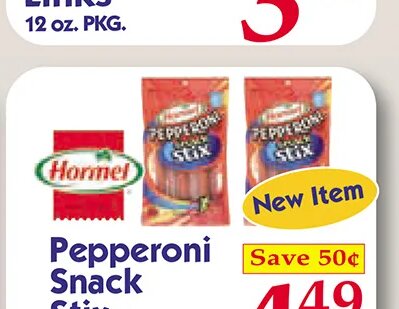 Hormel Pepperoni Snack Stix