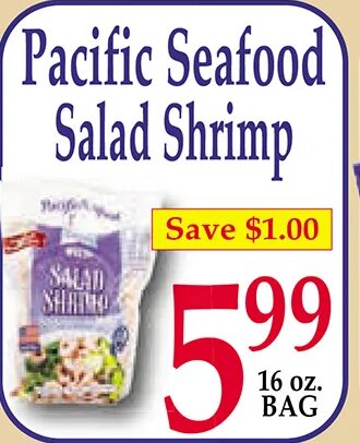 Pacific Seafood Salad Shrimp at Market Basket