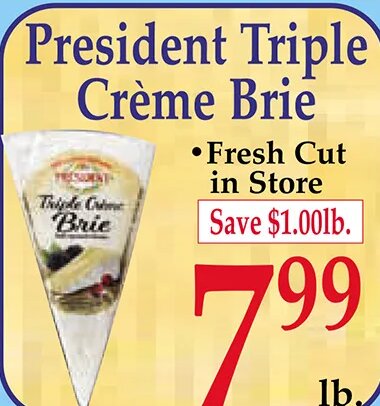President Triple Crème Brie