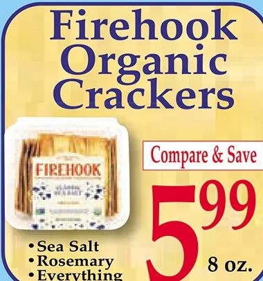 Firehook Organic Crackers