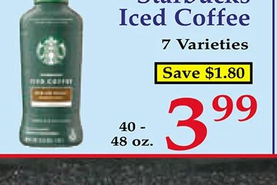 Starbucks Iced Coffee at Market Basket