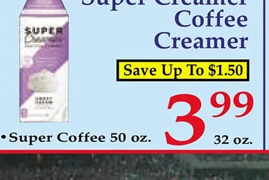 Super Creamer Coffee Creamer at Market Basket