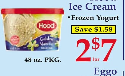 Hood Ice Cream at Market Basket