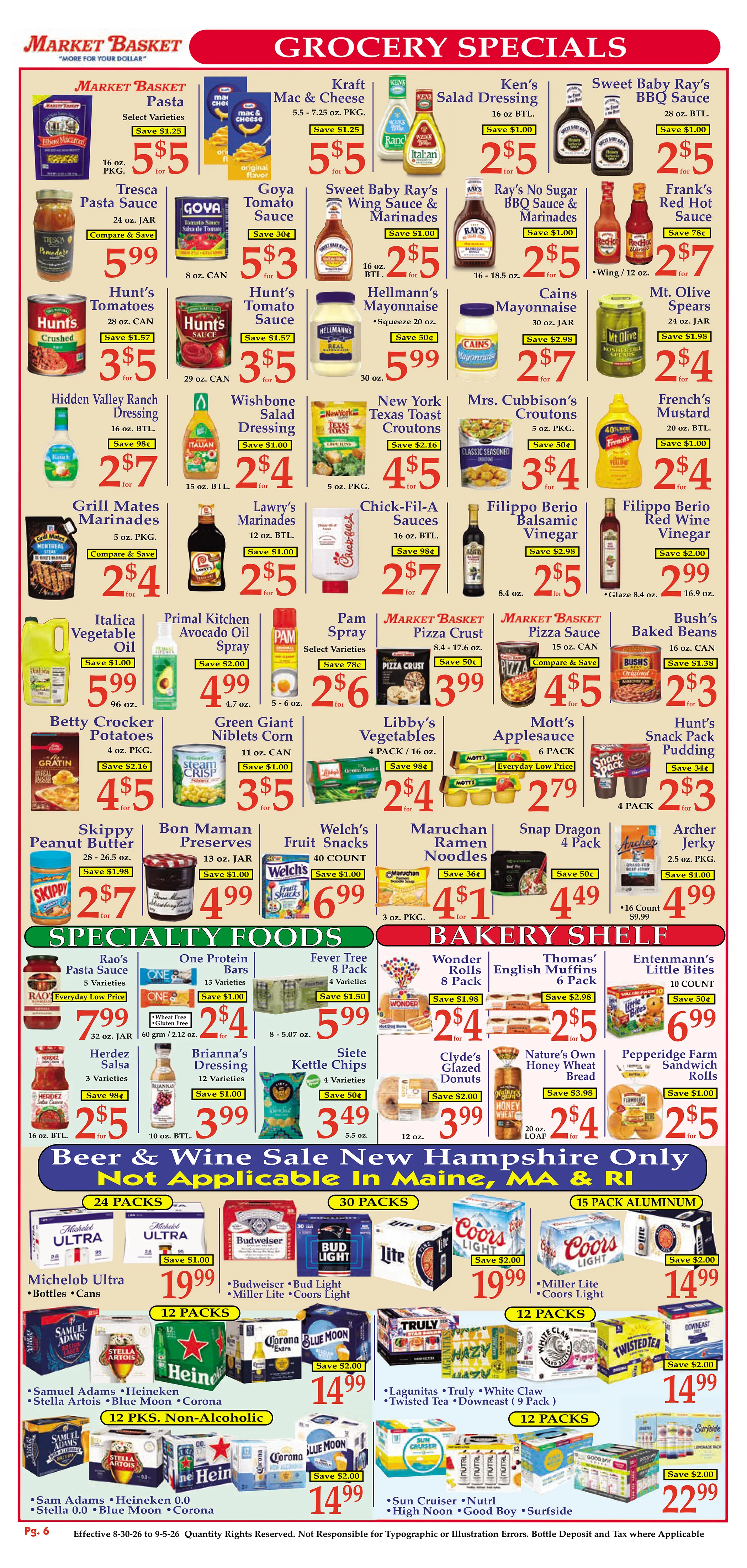 Market Basket Weekly Ad Page 6