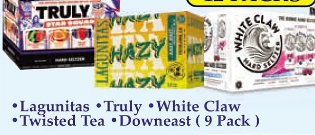 Lagunitas/Truly/White Claw/Twisted Tea/Downeast