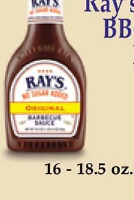 Ray's No Sugar BBQ Sauce & Marinades