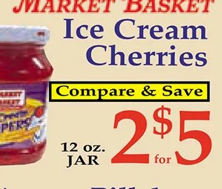 Market Basket Ice Cream Cherries at Market Basket