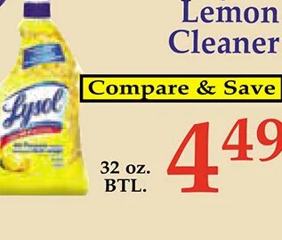 Lysol Lemon Cleaner